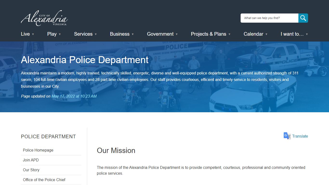 Alexandria Police Department | City of Alexandria, VA